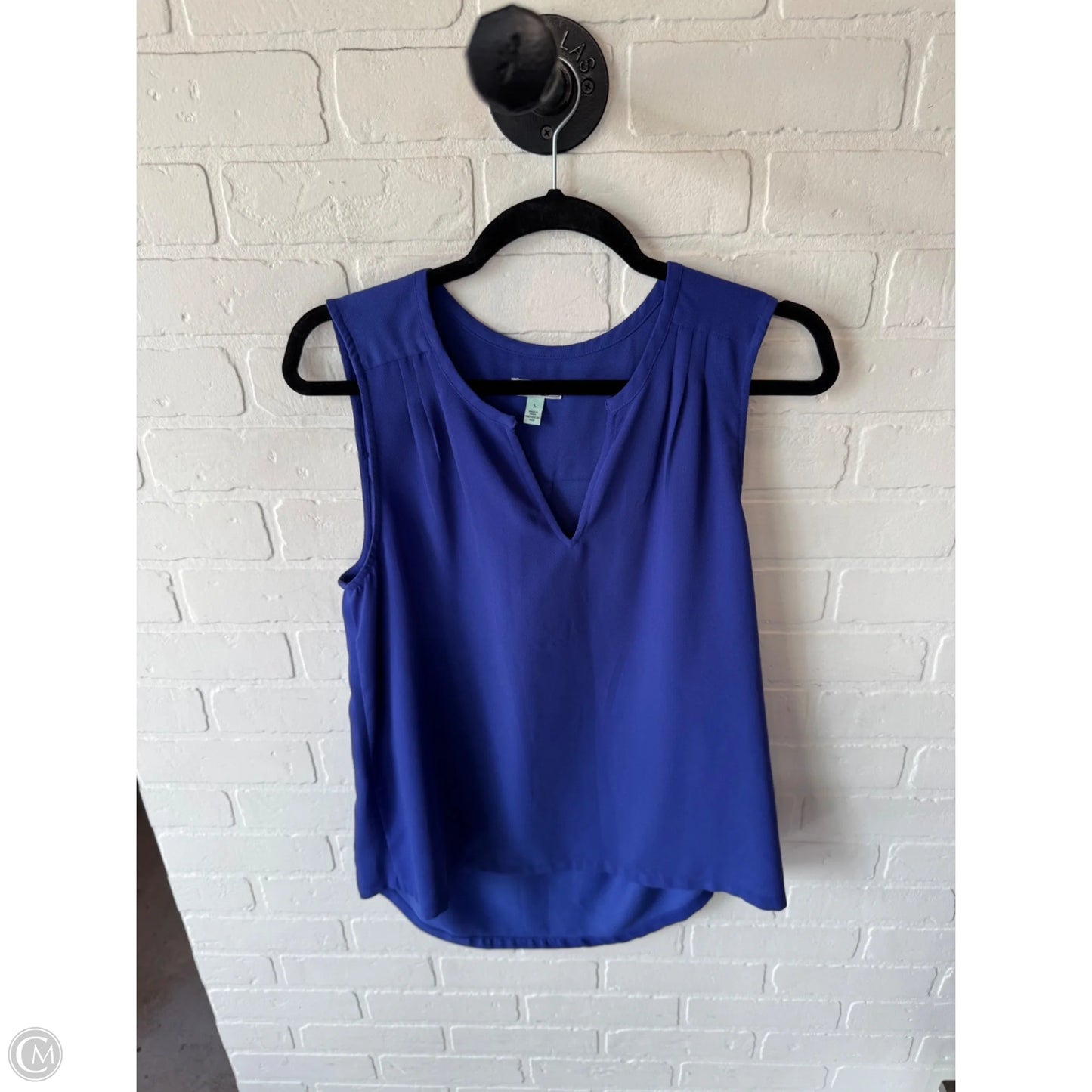 Top Sleeveless By Susina In Blue, Size: S