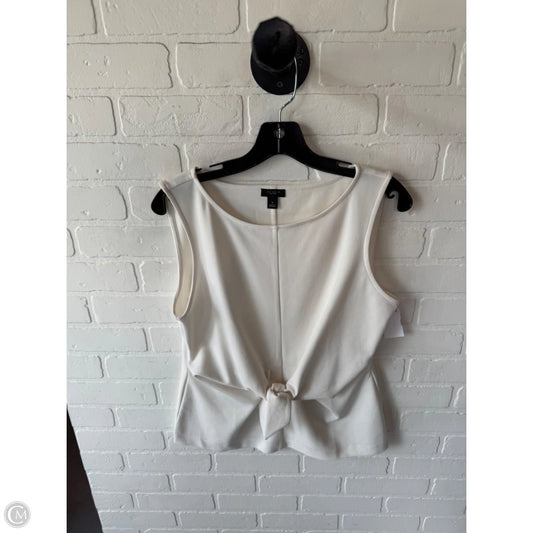 Top Sleeveless By Ann Taylor In Cream, Size: M