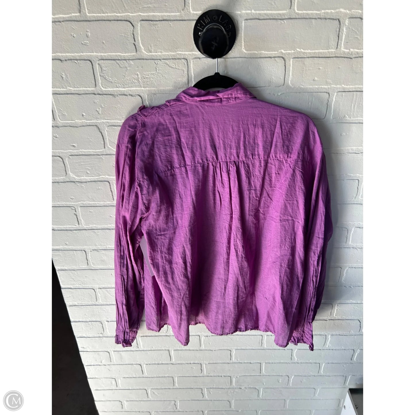 Top Long Sleeve By Cmc In Purple, Size: Xl