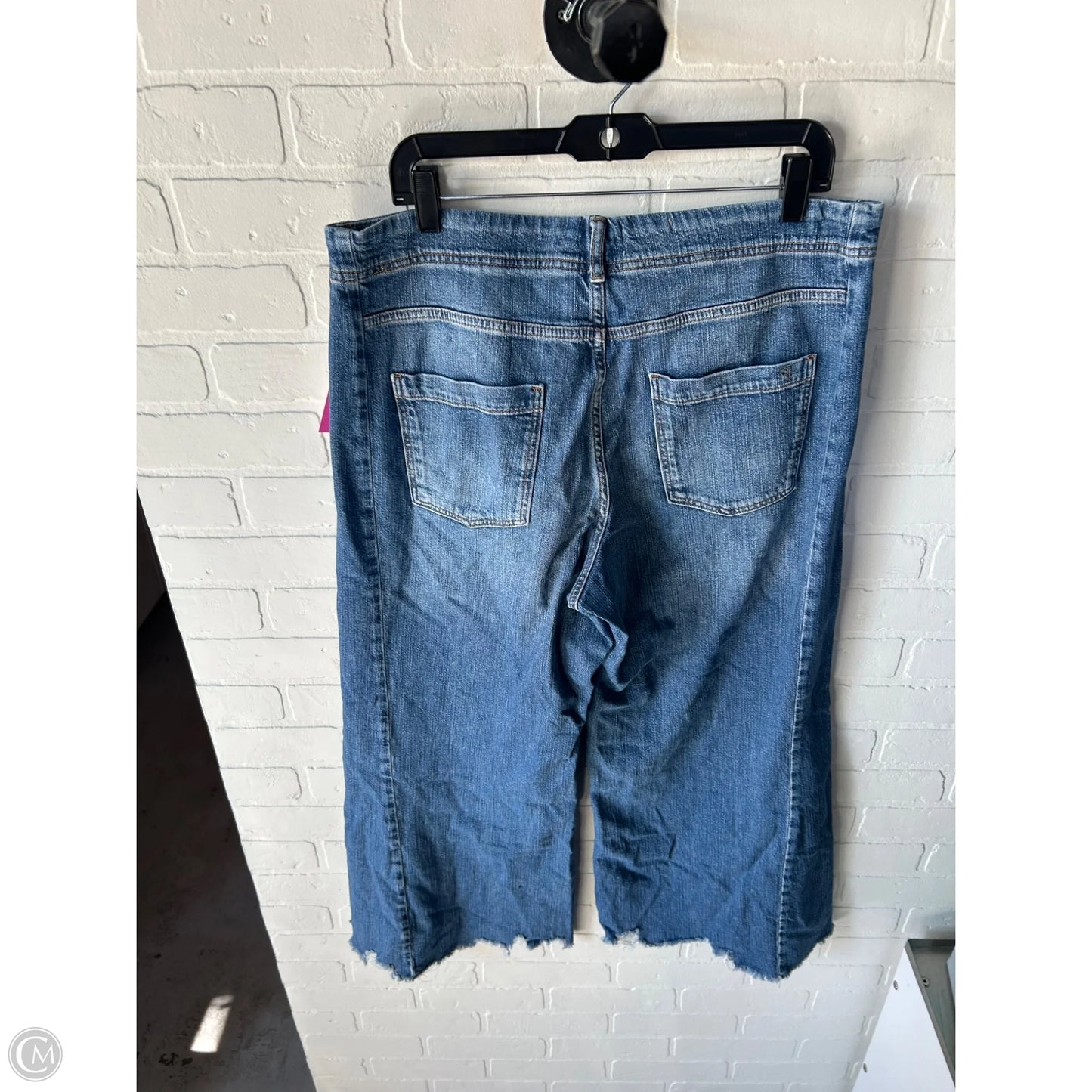 Jeans Wide Leg By Pilcro In Blue Denim, Size: 14
