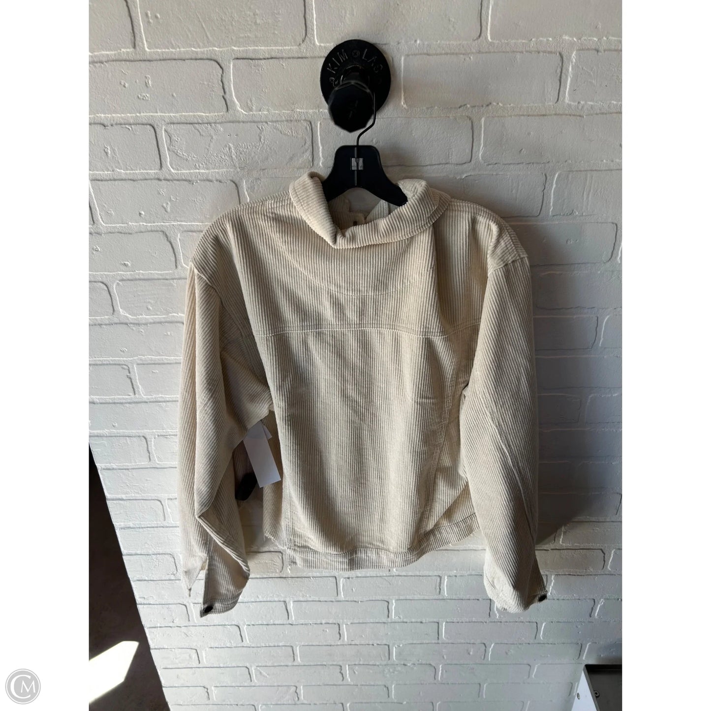 Jacket Shirt By Pol In Cream, Size: L