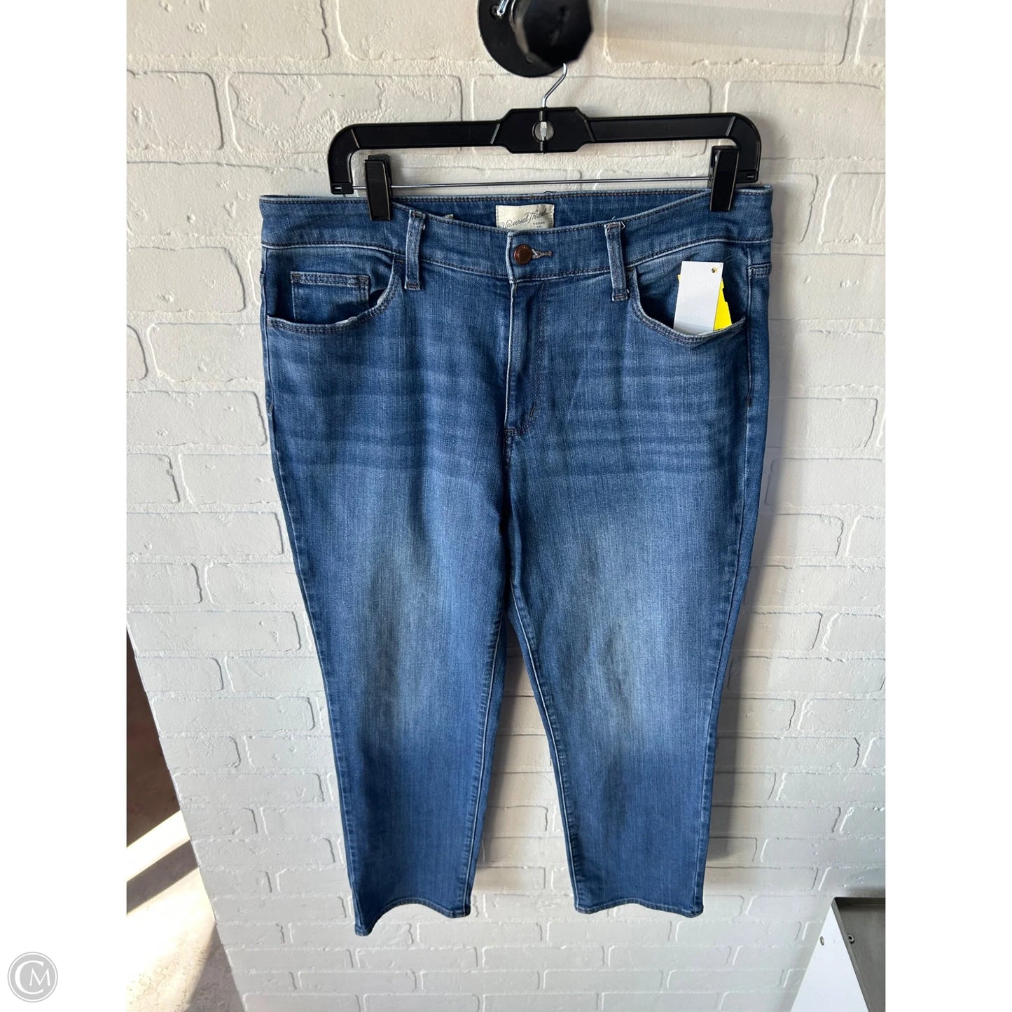 Jeans Straight By Universal Thread In Blue Denim, Size: 12