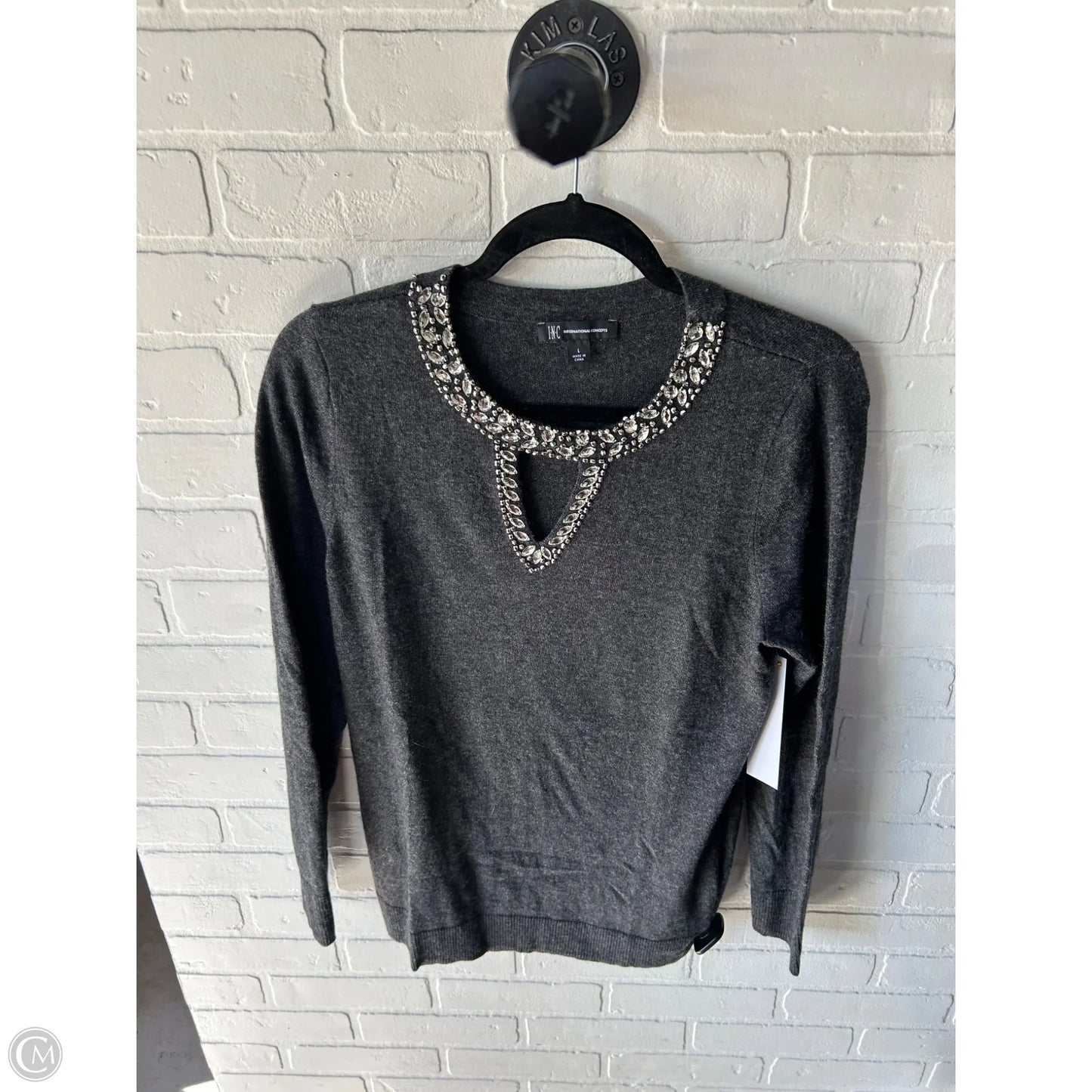 Sweater By Inc In Grey, Size: L