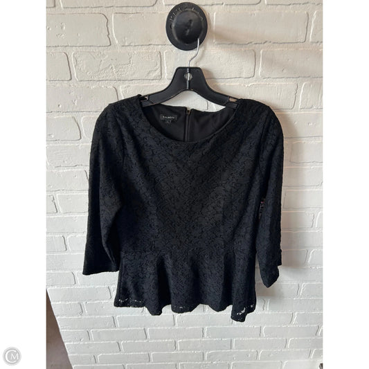 Top 3/4 Sleeve By Talbots In Black, Size: L