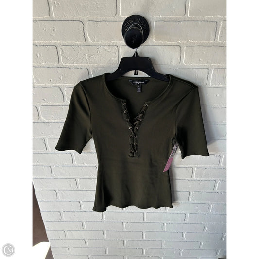 Top Short Sleeve By White House Black Market In Green, Size: S
