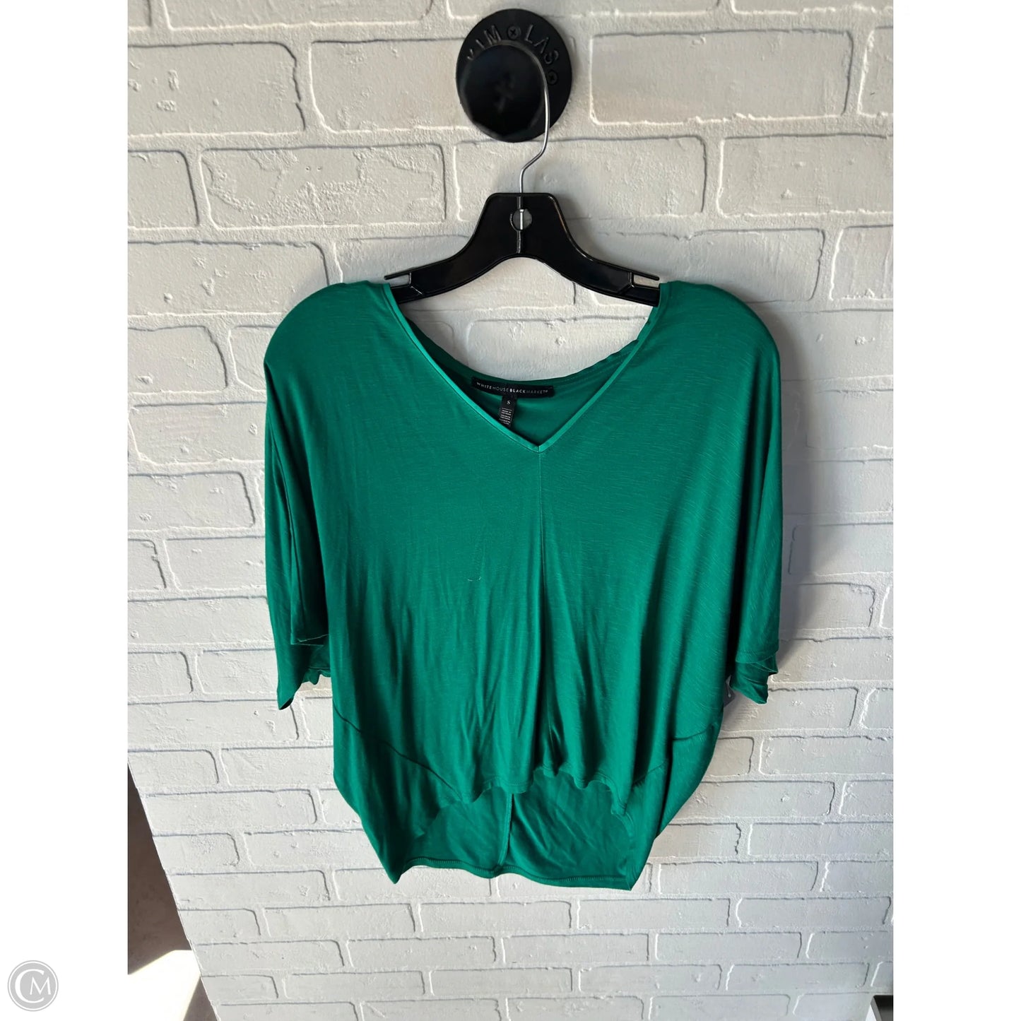 Top Short Sleeve By White House Black Market In Green, Size: S