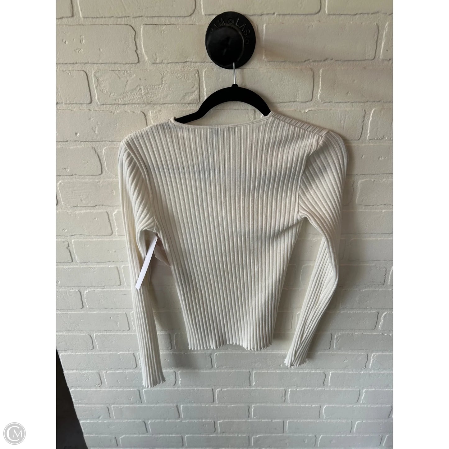 Top Long Sleeve By Vince In Cream, Size: Xs
