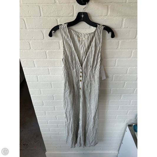 Dress Casual Midi By Marine Layer In Black & Cream, Size: S