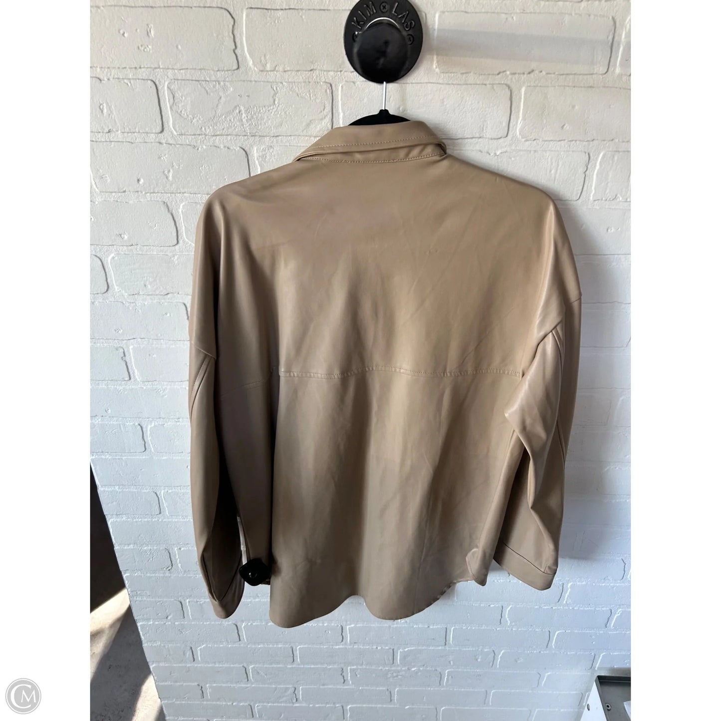 Jacket Shirt By 12th Tribe In Tan, Size: S