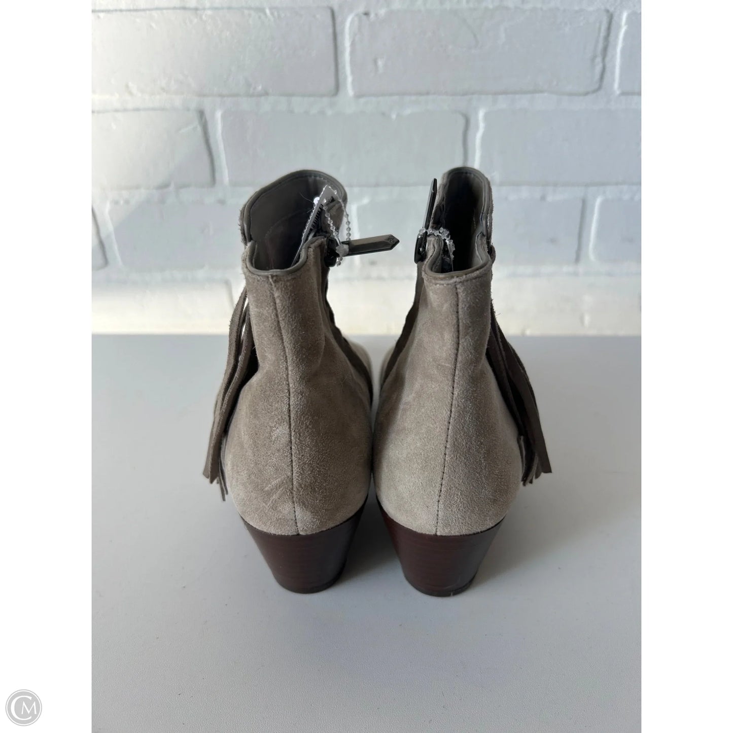 Boots Ankle Heels By Sam Edelman In Grey, Size: 6