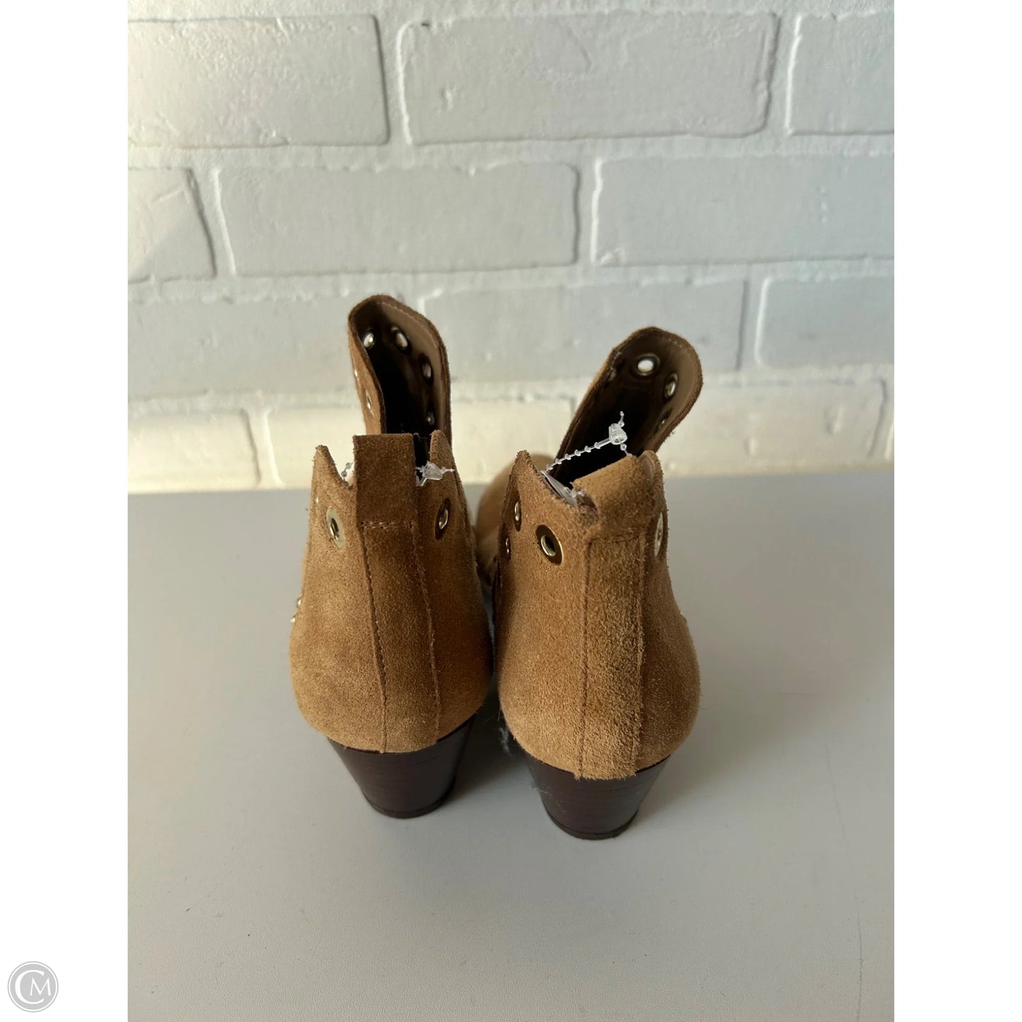 Boots Ankle Heels By Sam Edelman In Tan, Size: 6
