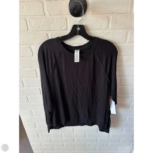 Athletic Top Long Sleeve Collar By Joy Lab In Black, Size: S
