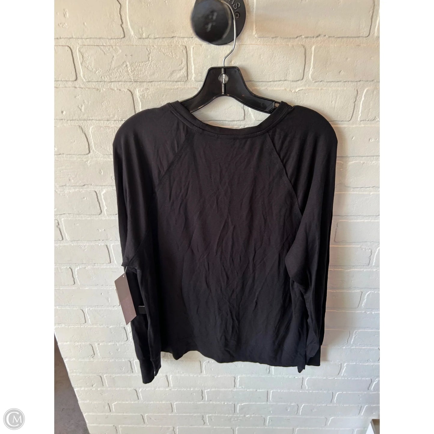 Athletic Top Long Sleeve Collar By Joy Lab In Black, Size: S