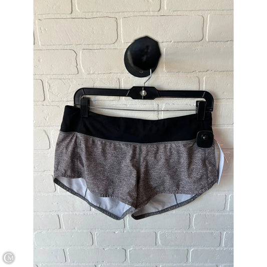 Athletic Shorts By Lululemon In Black & Grey, Size: 6