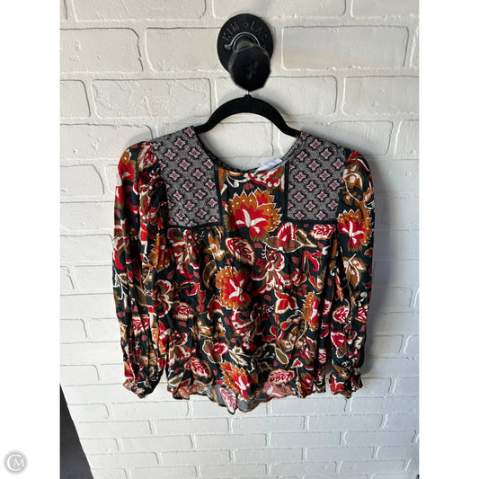 Top Long Sleeve By Clothes Mentor In Green & Red, Size: Xs