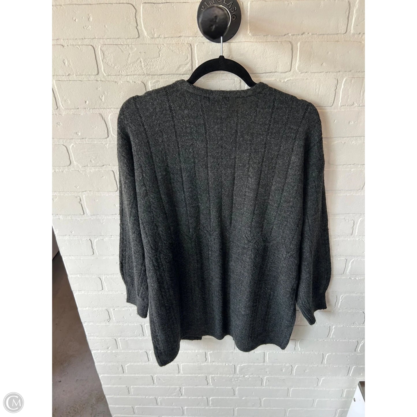 Sweater Cardigan By Knox Rose In Grey, Size: M