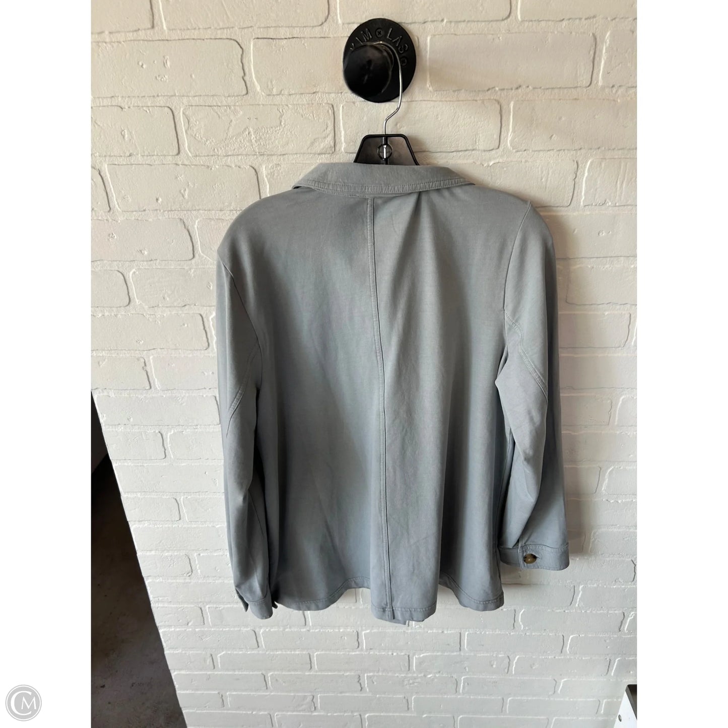 Jacket Shirt By J. Jill In Grey, Size: M