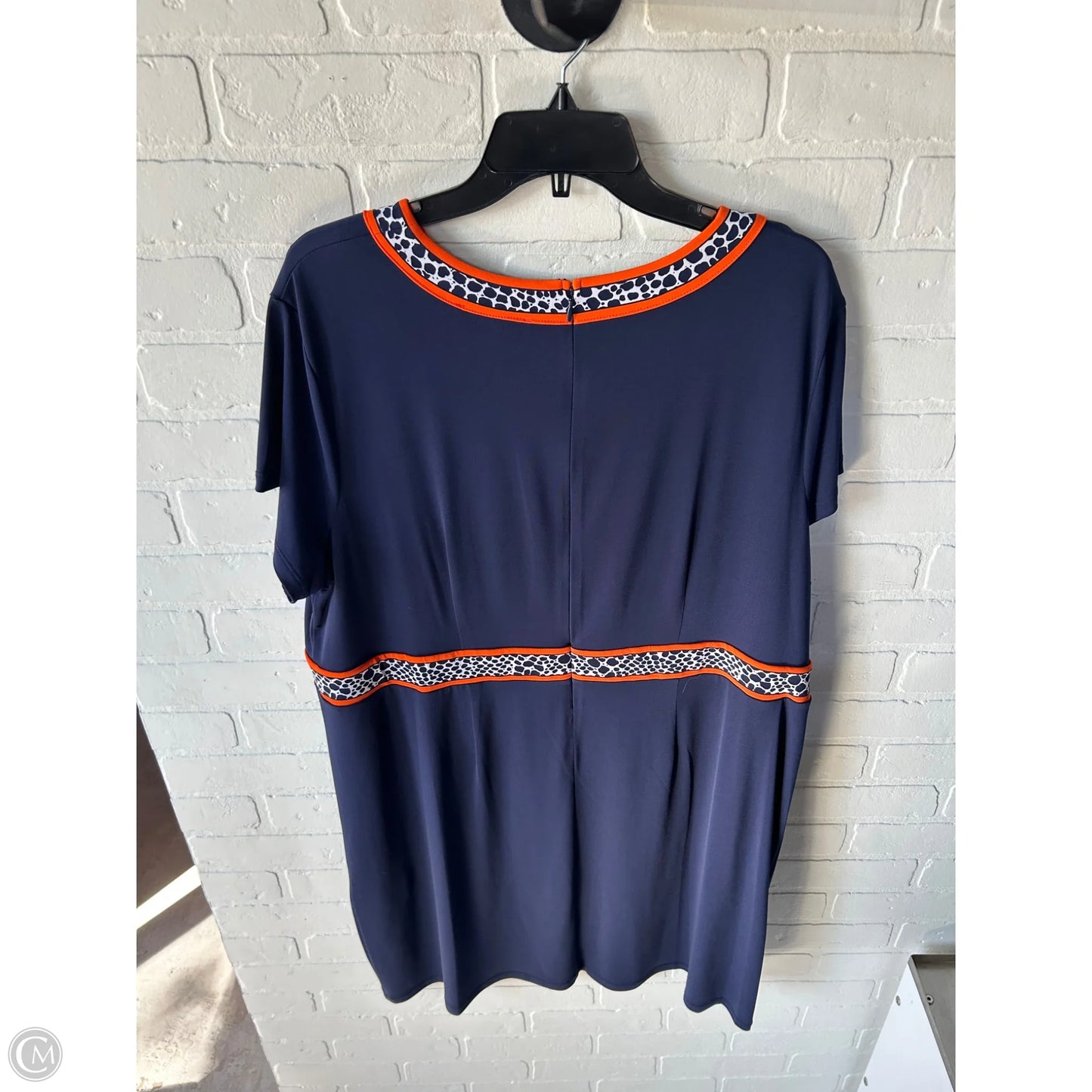 Dress Work By Michael By Michael Kors In Blue & Orange, Size: 2x