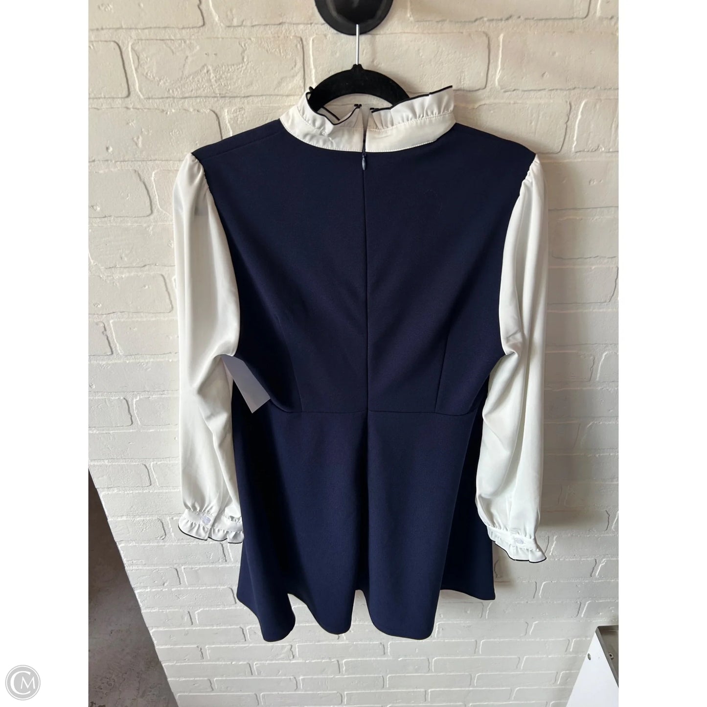 Dress Work By Allegra K In Blue & White, Size: L