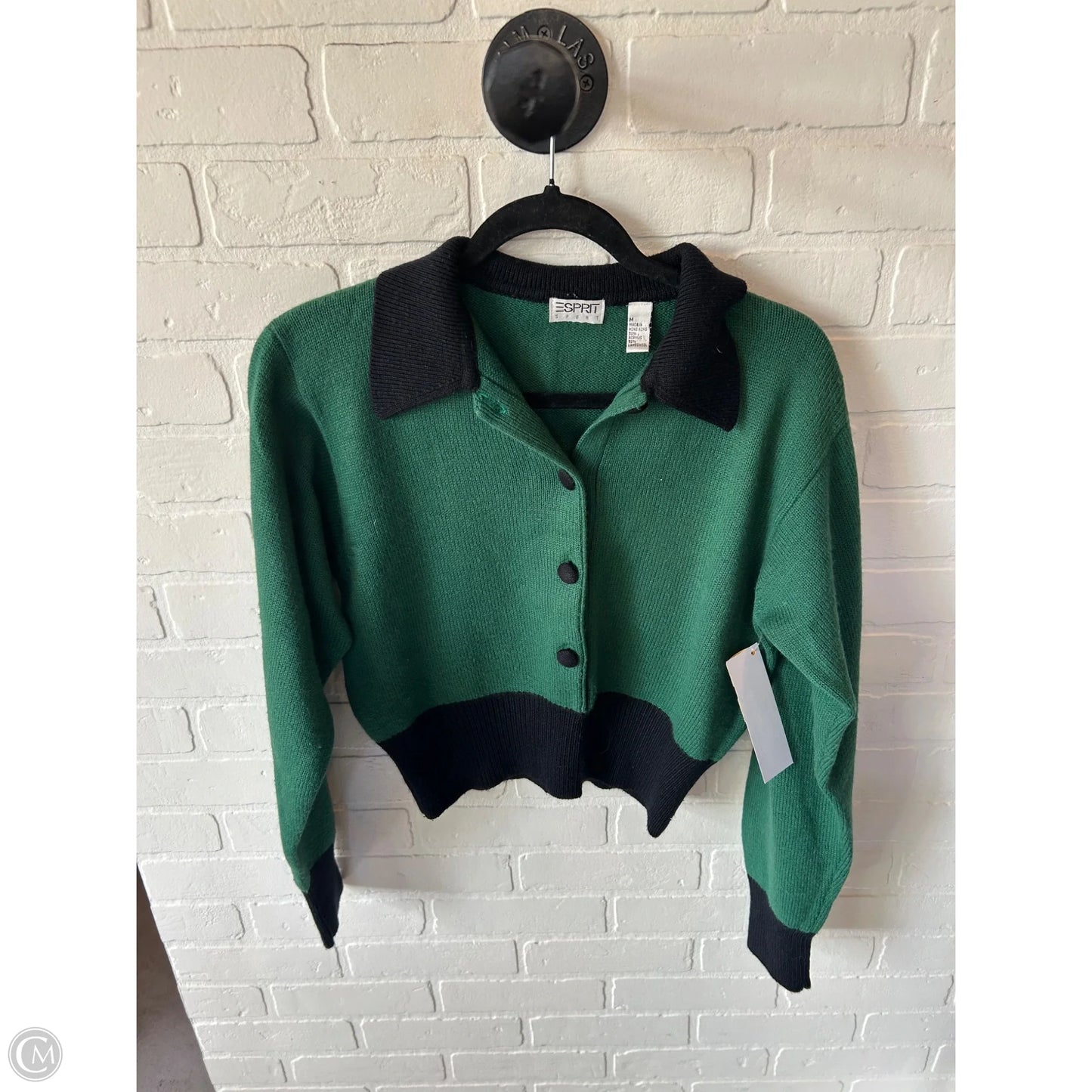 Top Long Sleeve By Notations In Black & Silver, Size: Sp