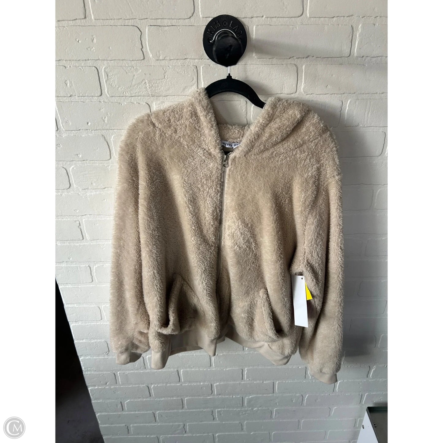 Jacket Fleece By Hyfve In Tan, Size: L