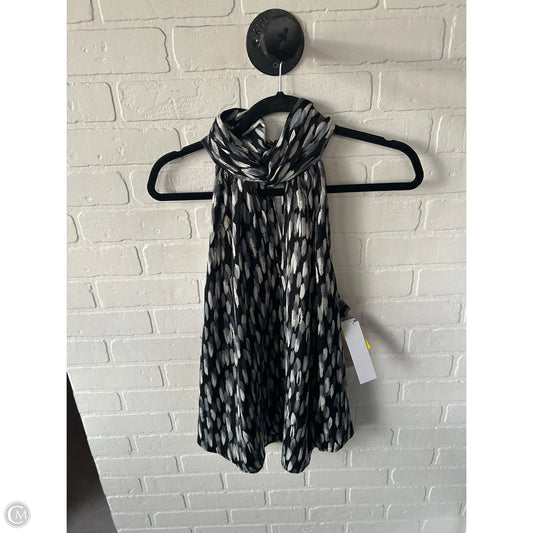 Top Sleeveless By Banana Republic In Black & Grey, Size: Xl