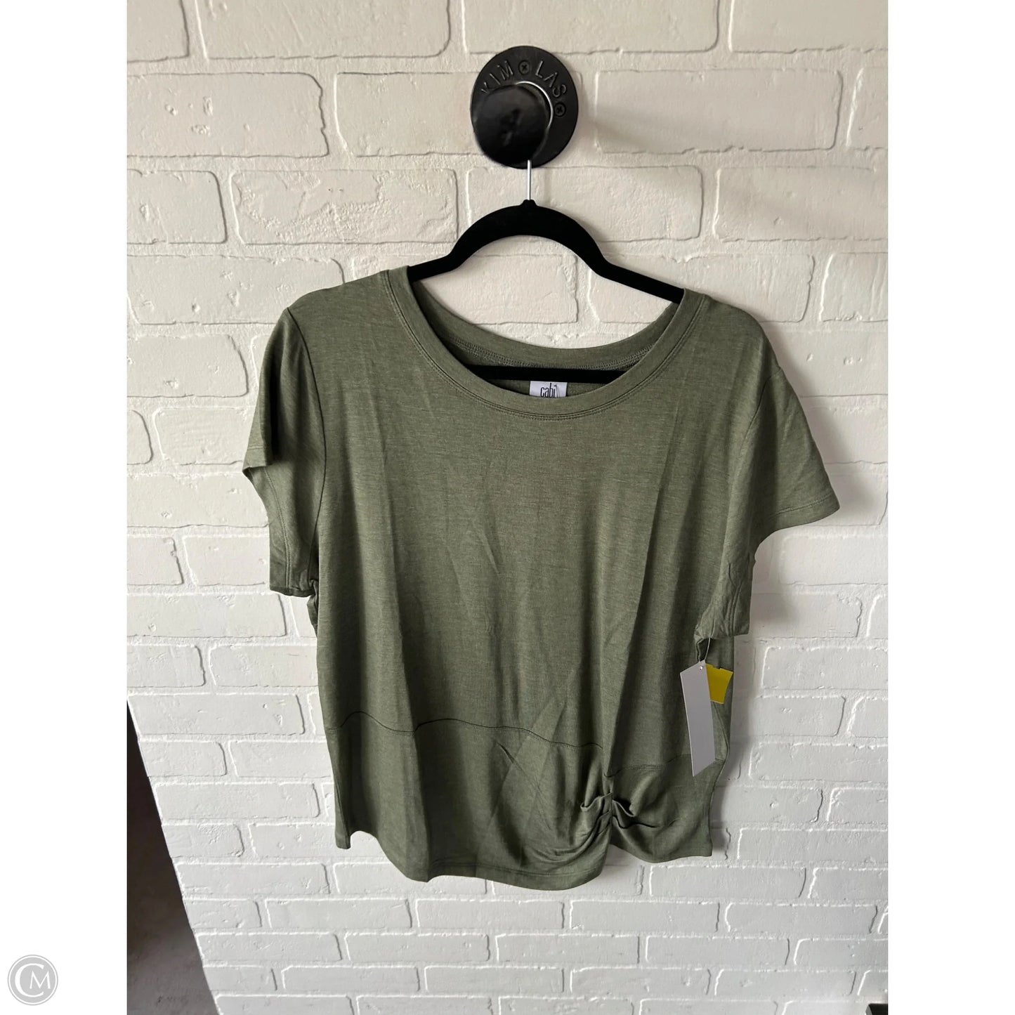 Top Short Sleeve By Cabi In Green, Size: Xl