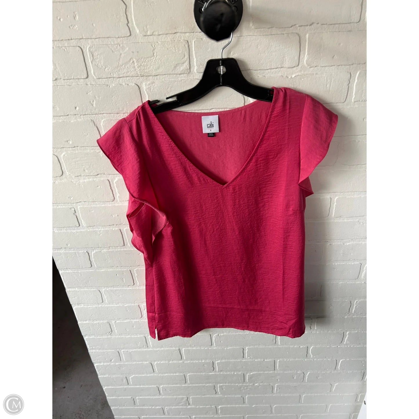 Top Short Sleeve By Cabi In Pink, Size: S