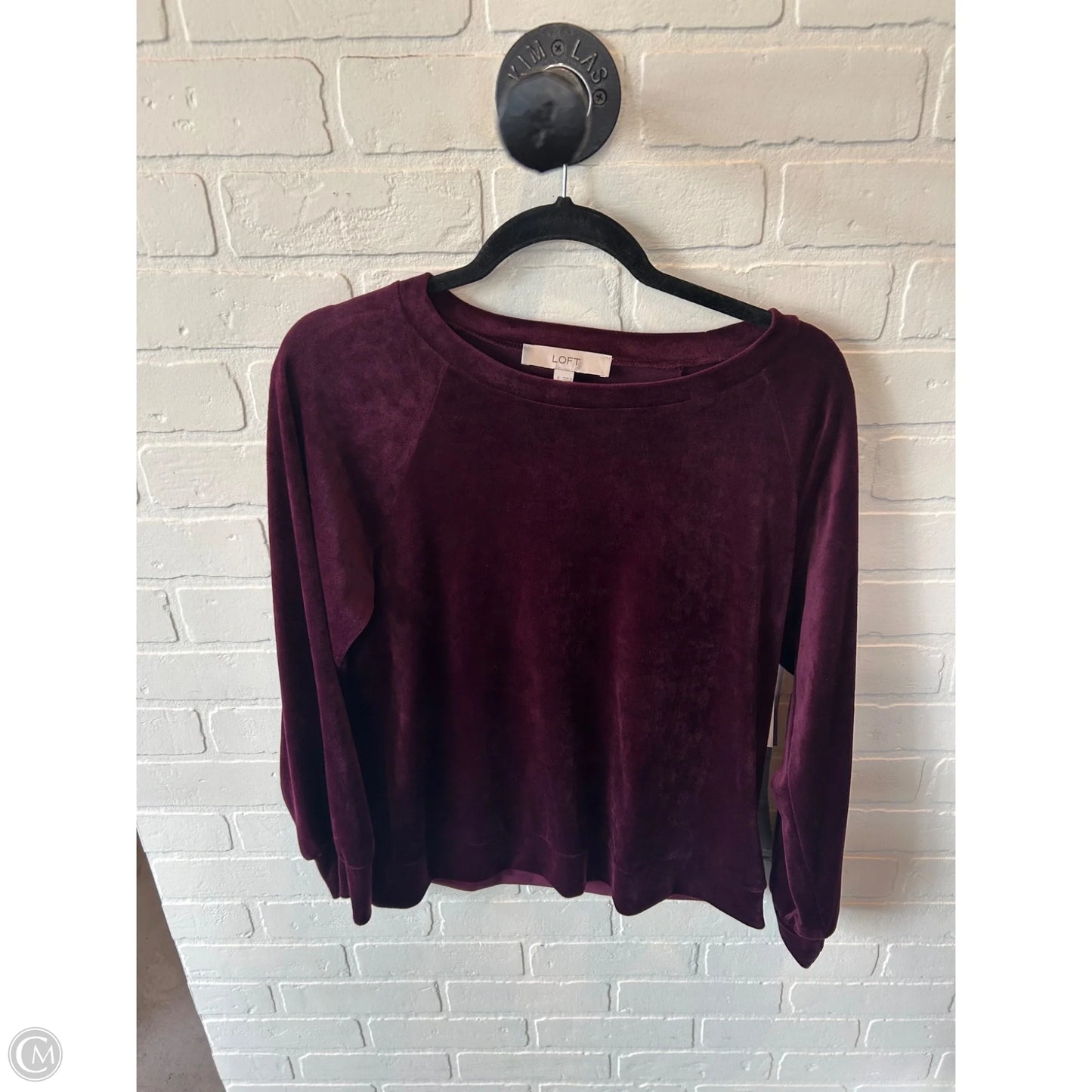 Sweater By Loft In Purple, Size: S