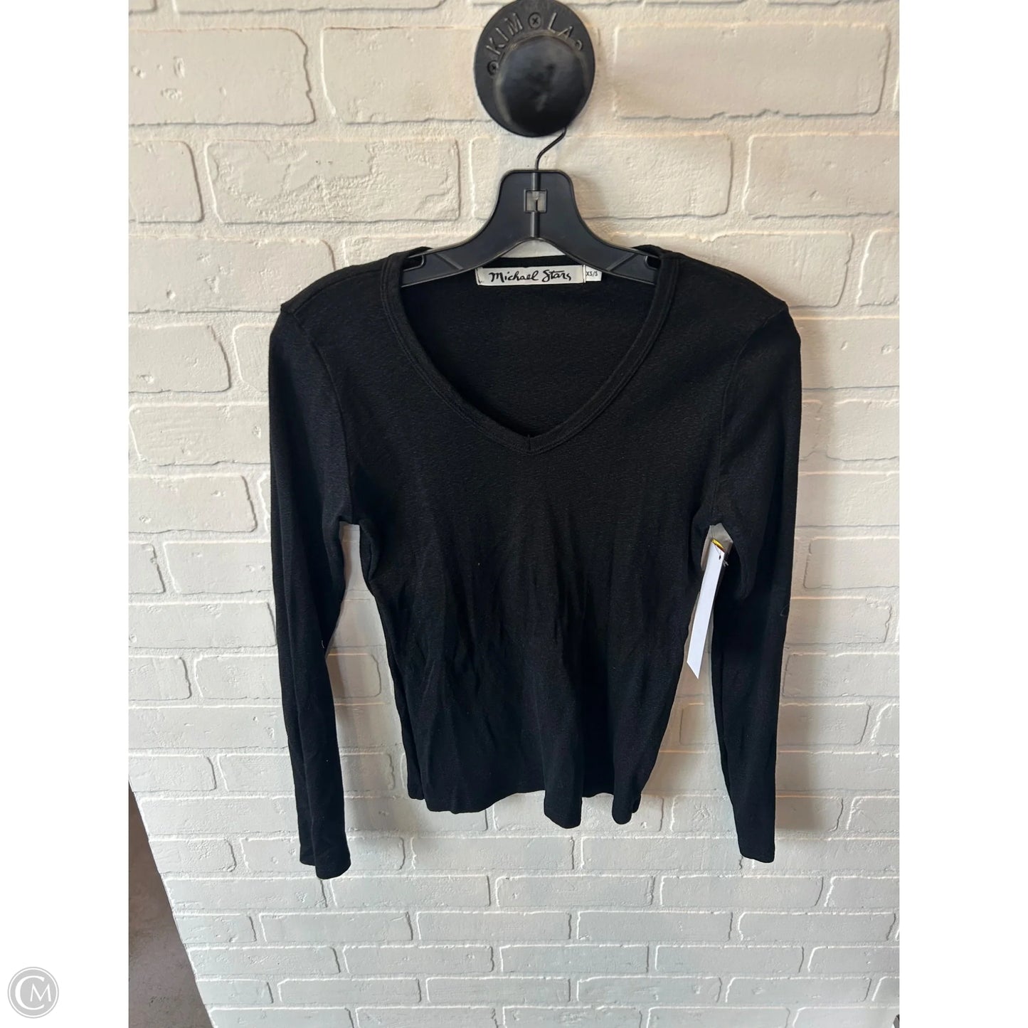 Top Long Sleeve Basic By Michael Stars In Black, Size: Xs