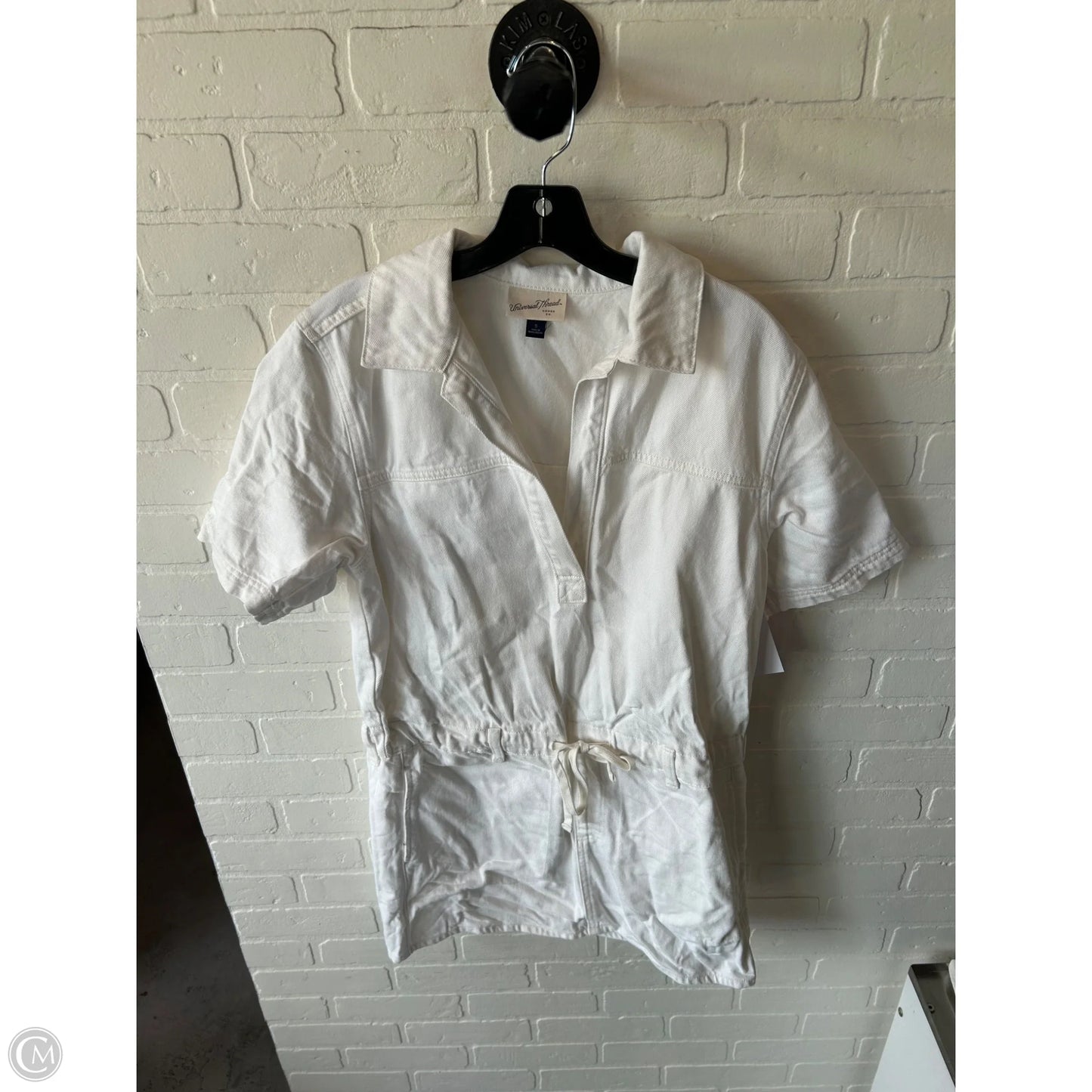 Dress Casual Short By Universal Thread In Cream Denim, Size: S