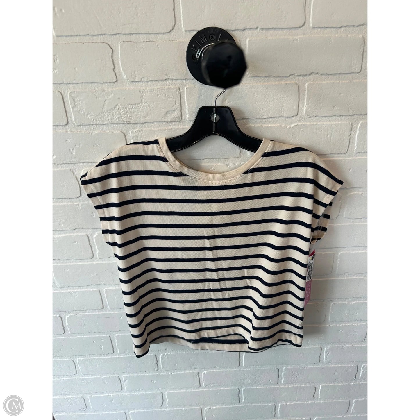 Top Sleeveless By Clothes Mentor In Black & Cream, Size: Xs