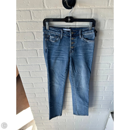 Jeans Straight By Vervet In Blue Denim, Size: 4