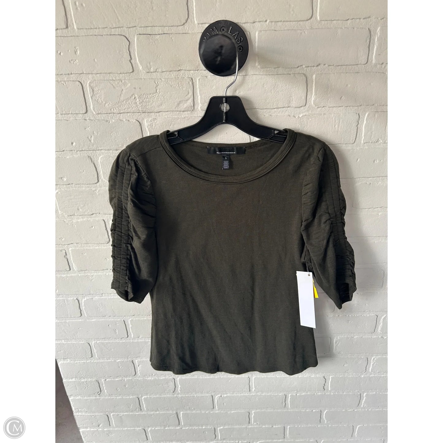 Top Short Sleeve By White House Black Market In Green, Size: S