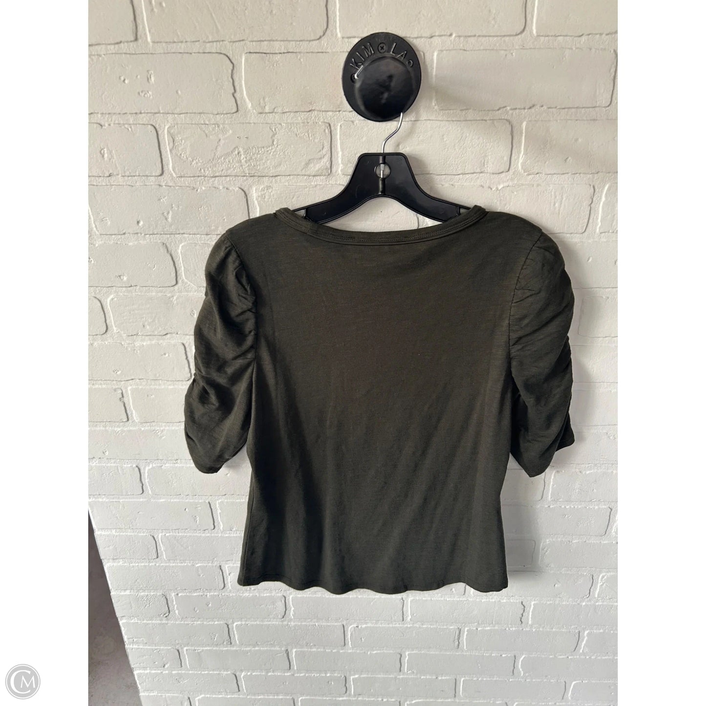 Top Short Sleeve By White House Black Market In Green, Size: S