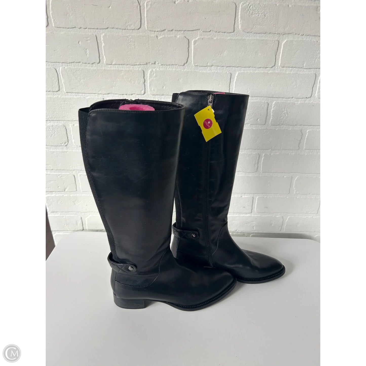 Boots Over-the-knee Flats By Aquatalia In Black, Size: 8.5