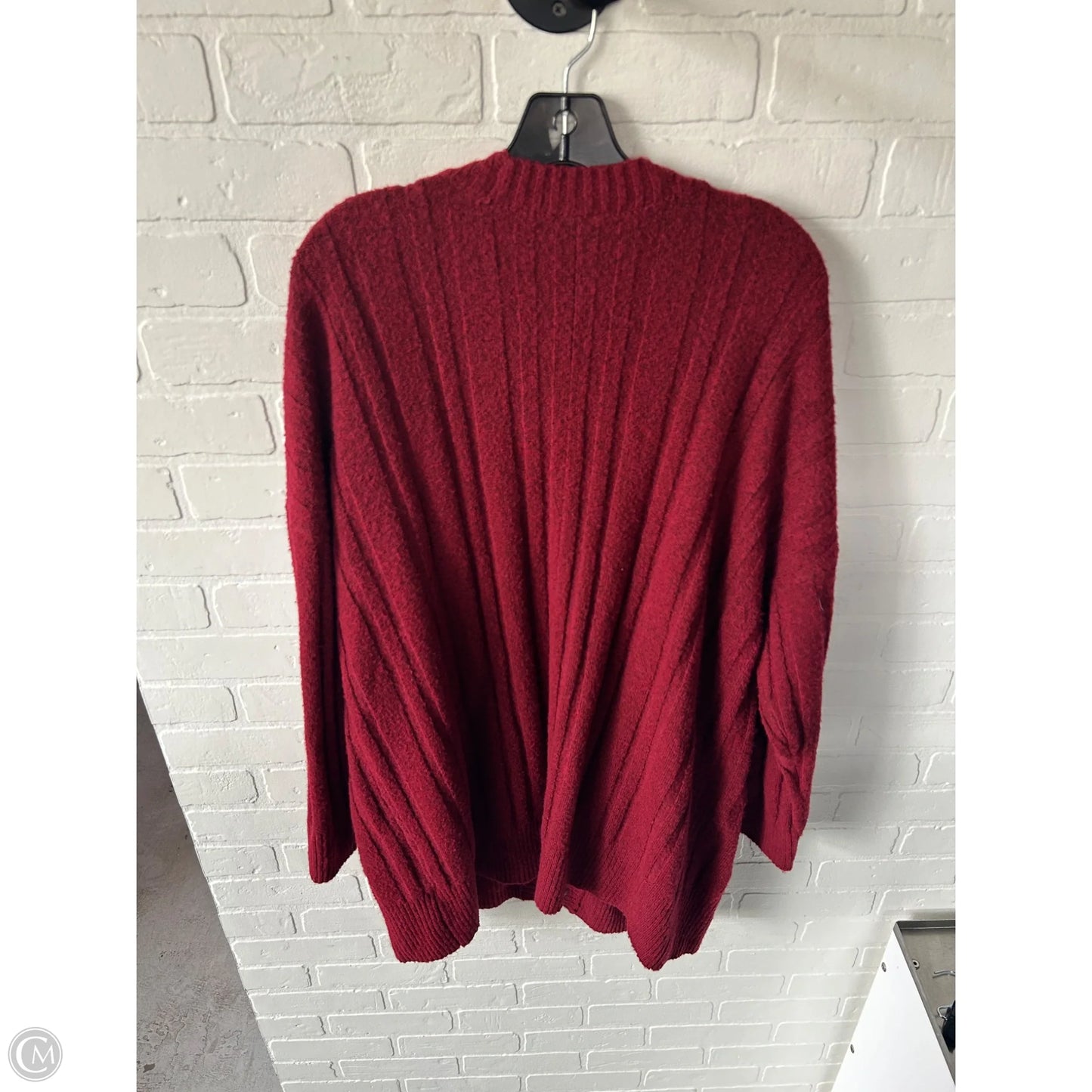 Sweater Cardigan By Torrid In Red, Size: 2x