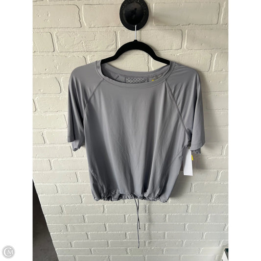 Athletic Top Short Sleeve By Zella In Grey, Size: M