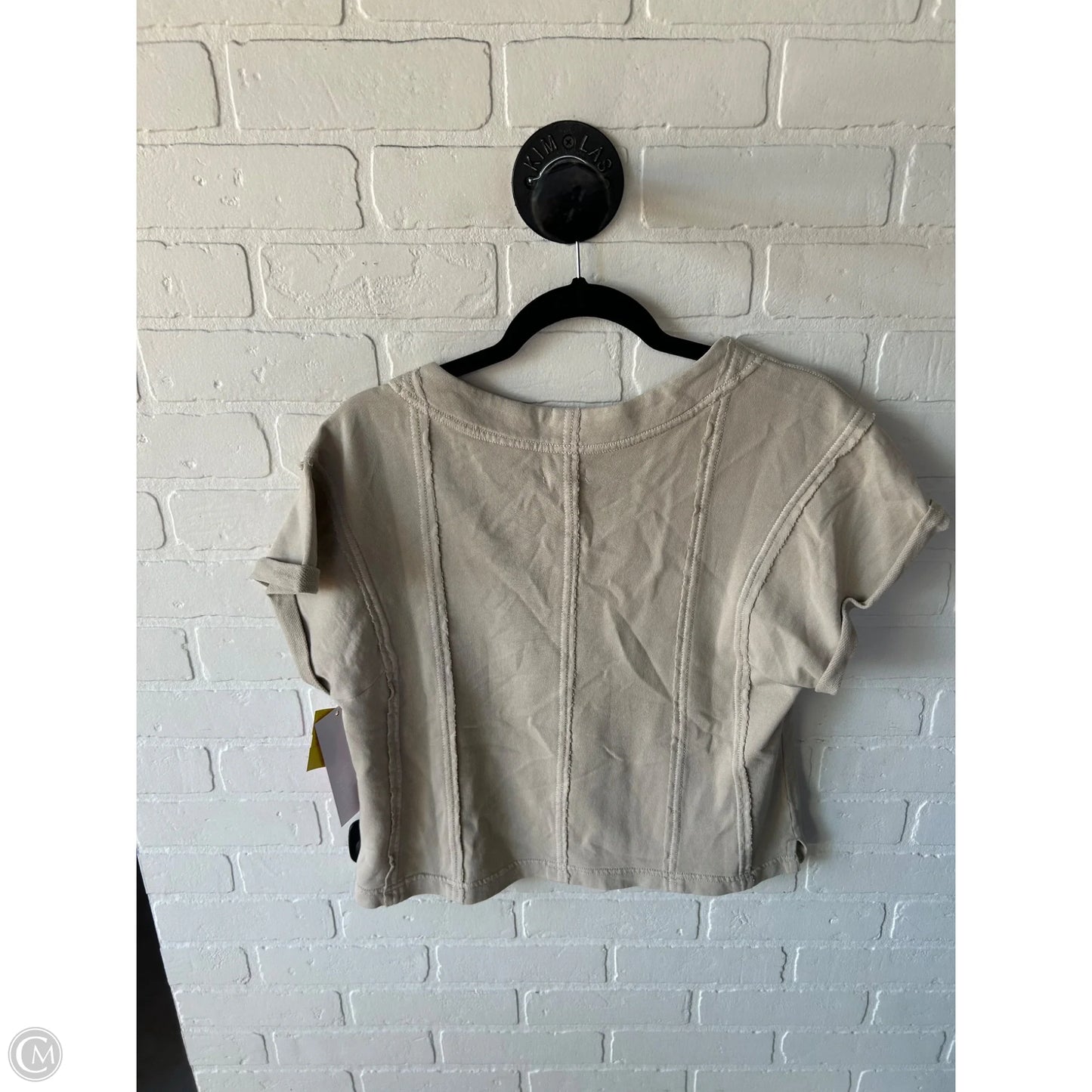 Top Short Sleeve By Pilcro In Tan, Size: M