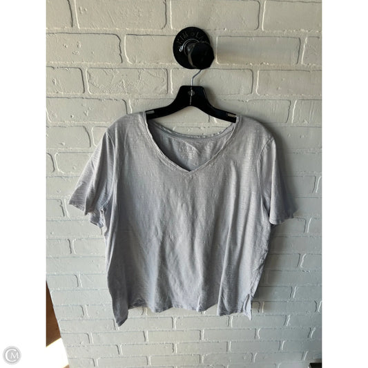 Top Short Sleeve Basic By Chicos In Grey, Size: Xl