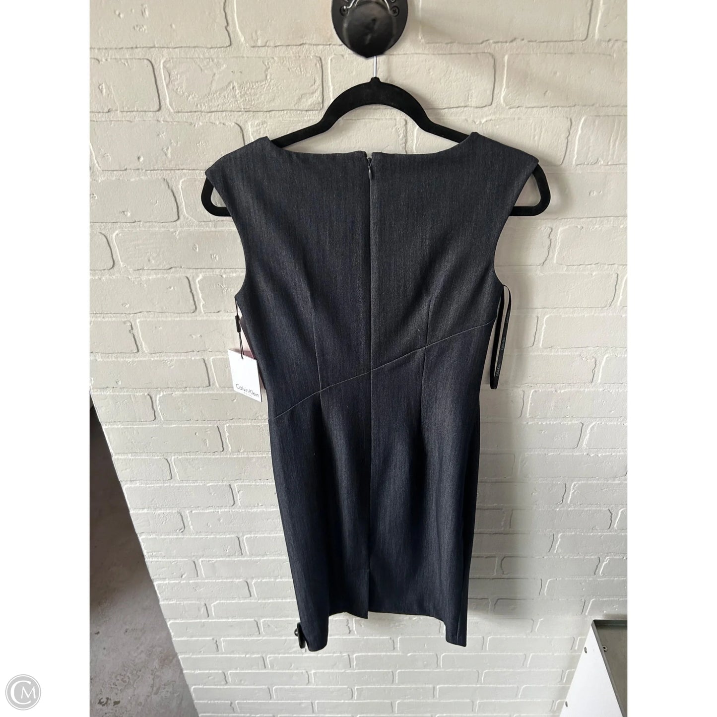 Dress Work By Calvin Klein In Blue, Size: Xs