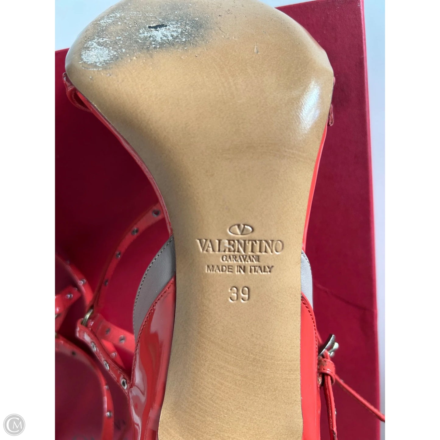 Sandals Luxury Designer By Valentino-garavani In Orange, Size: 8.5