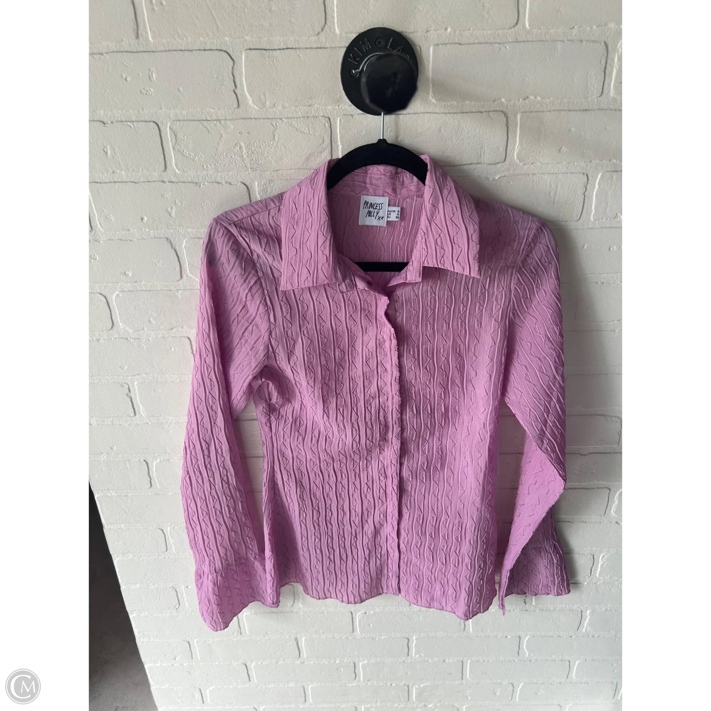 Top Long Sleeve By Princess Polly In Pink, Size: S