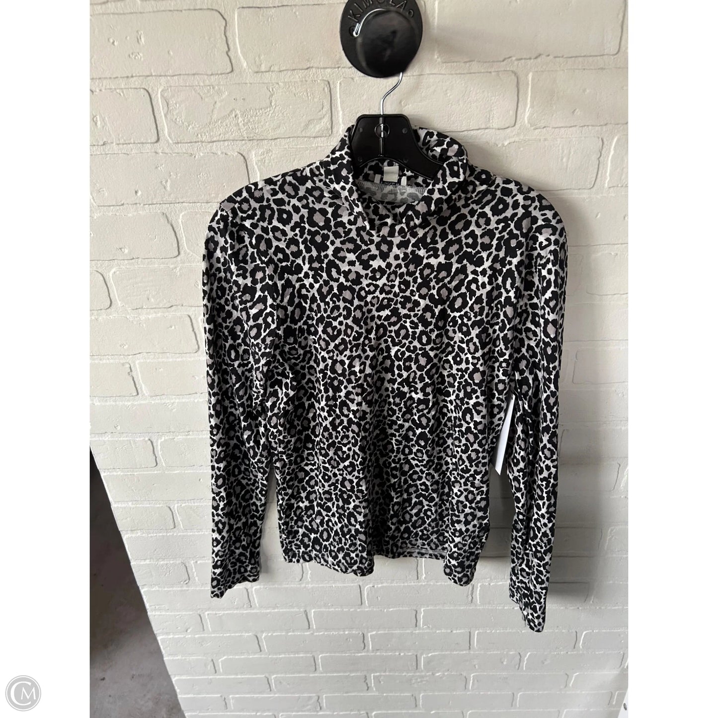 Top Long Sleeve By J. Crew In Black & White, Size: S