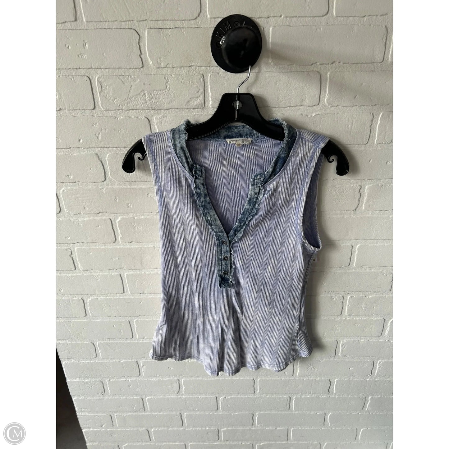 Top Sleeveless By Mystree In Blue, Size: S