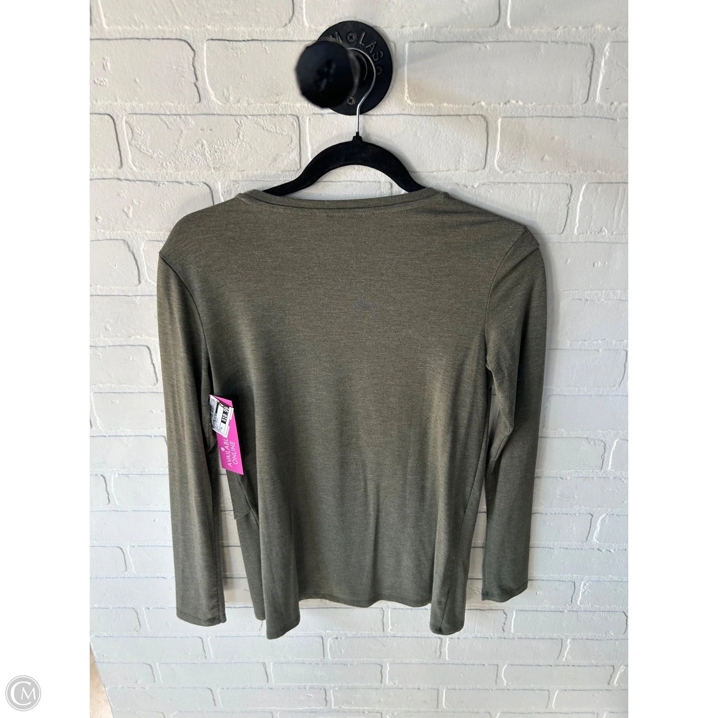 Top Long Sleeve Basic By Banana Republic In Green, Size: Xs