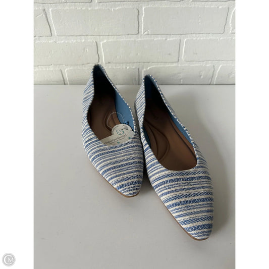 Shoes Flats By Bare Traps In Blue & White, Size: 11