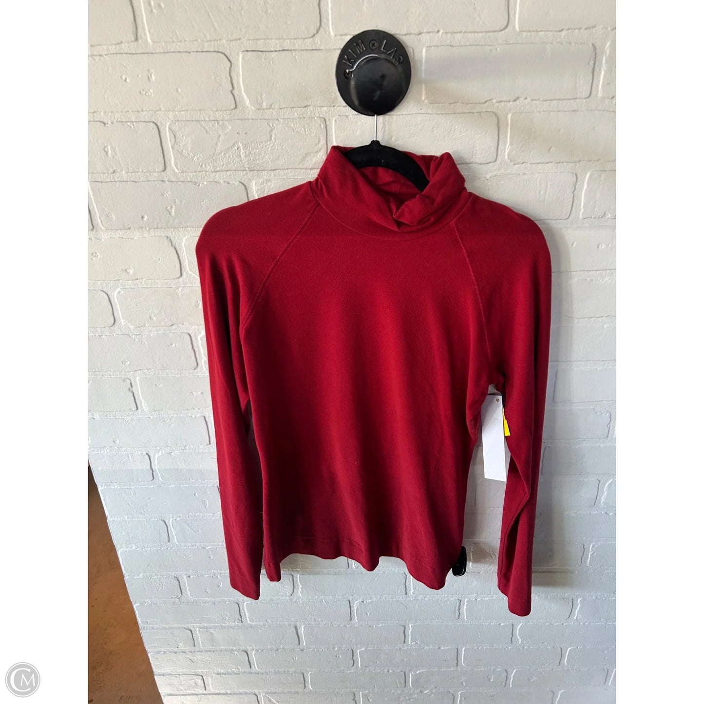 Top Long Sleeve By Athleta In Red, Size: M