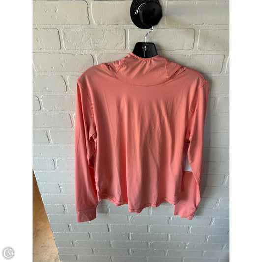 Athletic Top Long Sleeve Hoodie By Eddie Bauer In Orange, Size: M