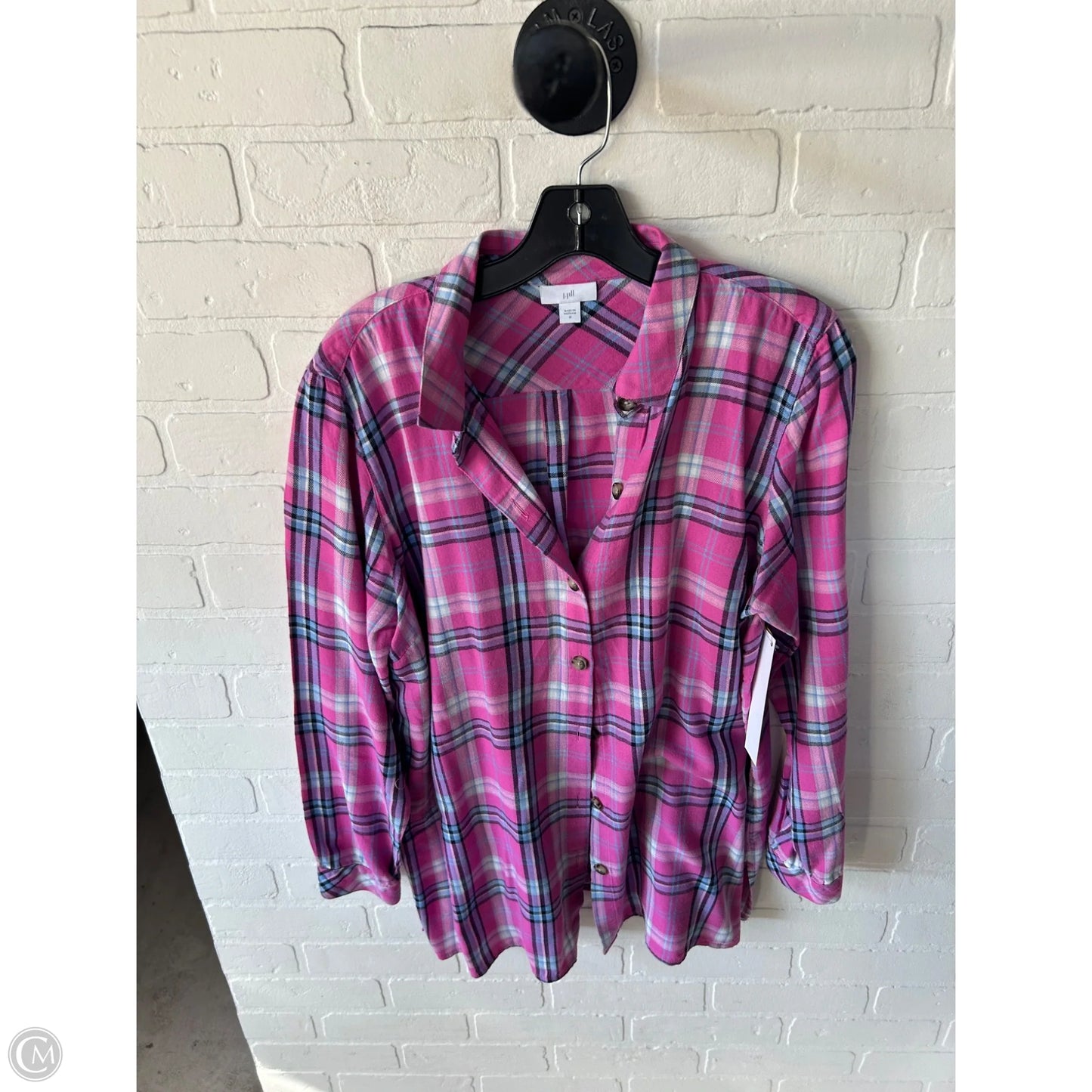 Top Long Sleeve By J. Jill In Pink, Size: M